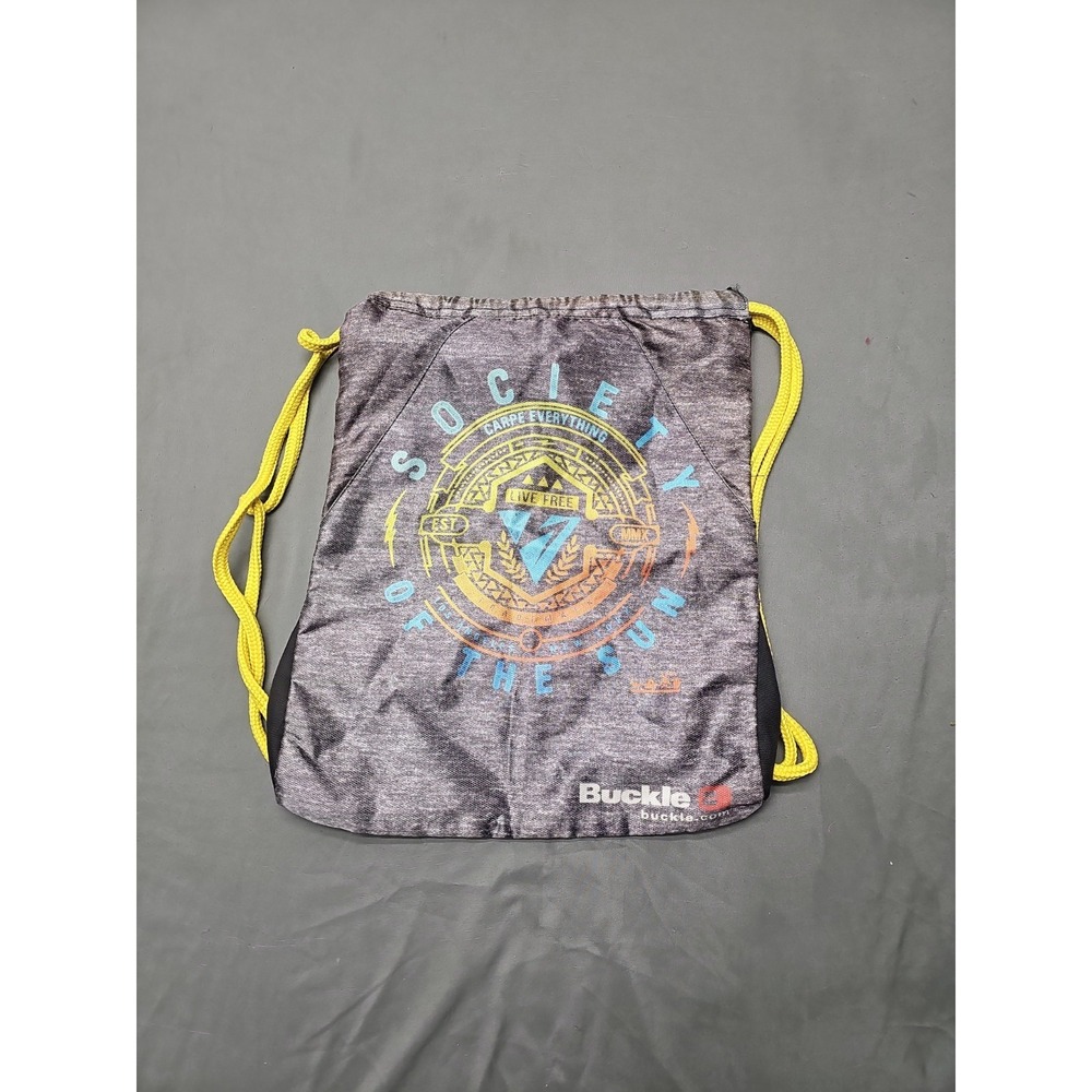 Buckle Drawstring Backpack "Society Of The Sun"‎